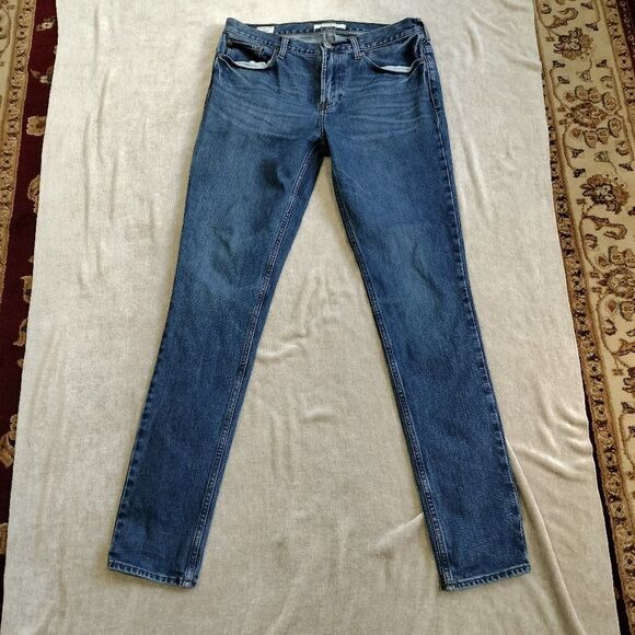 PacSun Stacked Skinny Medium Wash 32x34 - Picture 1 of 10